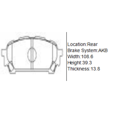 A692WK Brake Pad Set For SUBARU IMPREZA Estate (GD,GG)